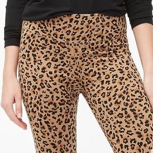 J Crew Cheetah Everyday Cropped Leggings XXS